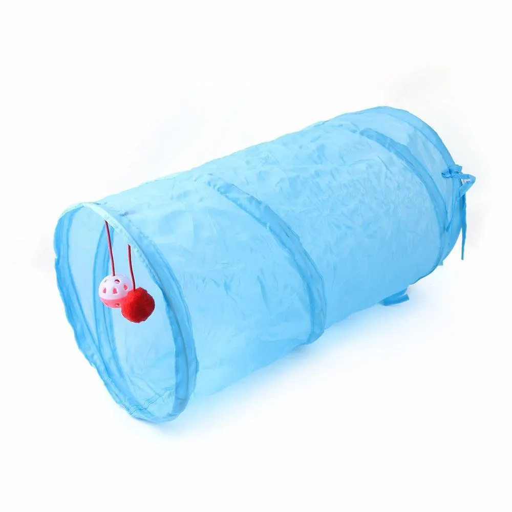 2 Way Collapsible Port Cat Tunnel Tube Toy