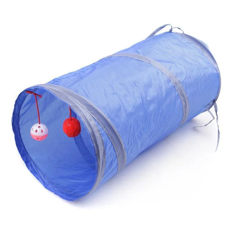 2 Way Collapsible Port Cat Tunnel Tube Toy