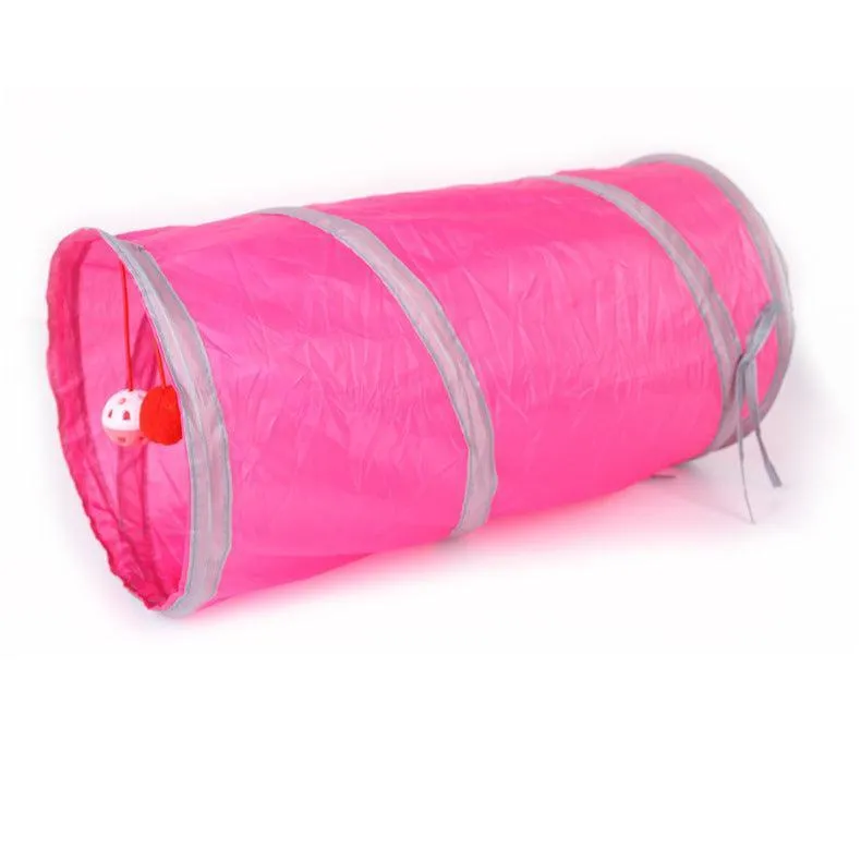 2 Way Collapsible Port Cat Tunnel Tube Toy