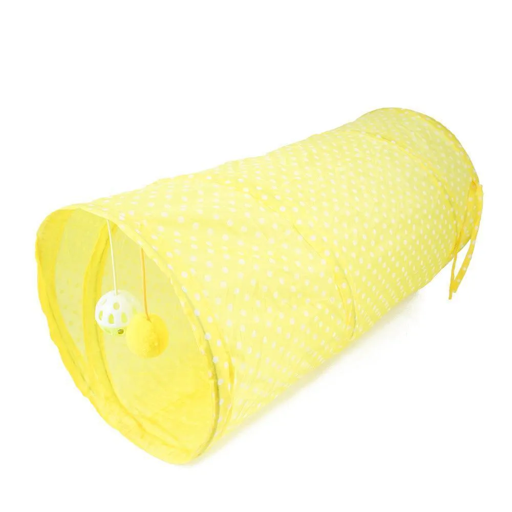 2 Way Collapsible Port Cat Tunnel Tube Toy