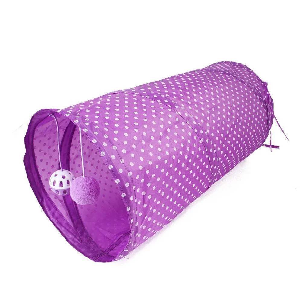 2 Way Collapsible Port Cat Tunnel Tube Toy