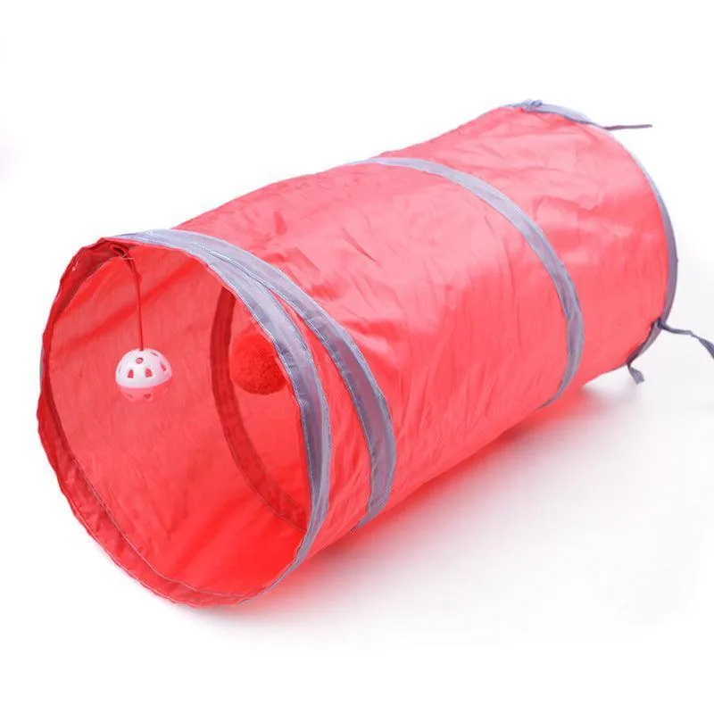 2 Way Collapsible Port Cat Tunnel Tube Toy