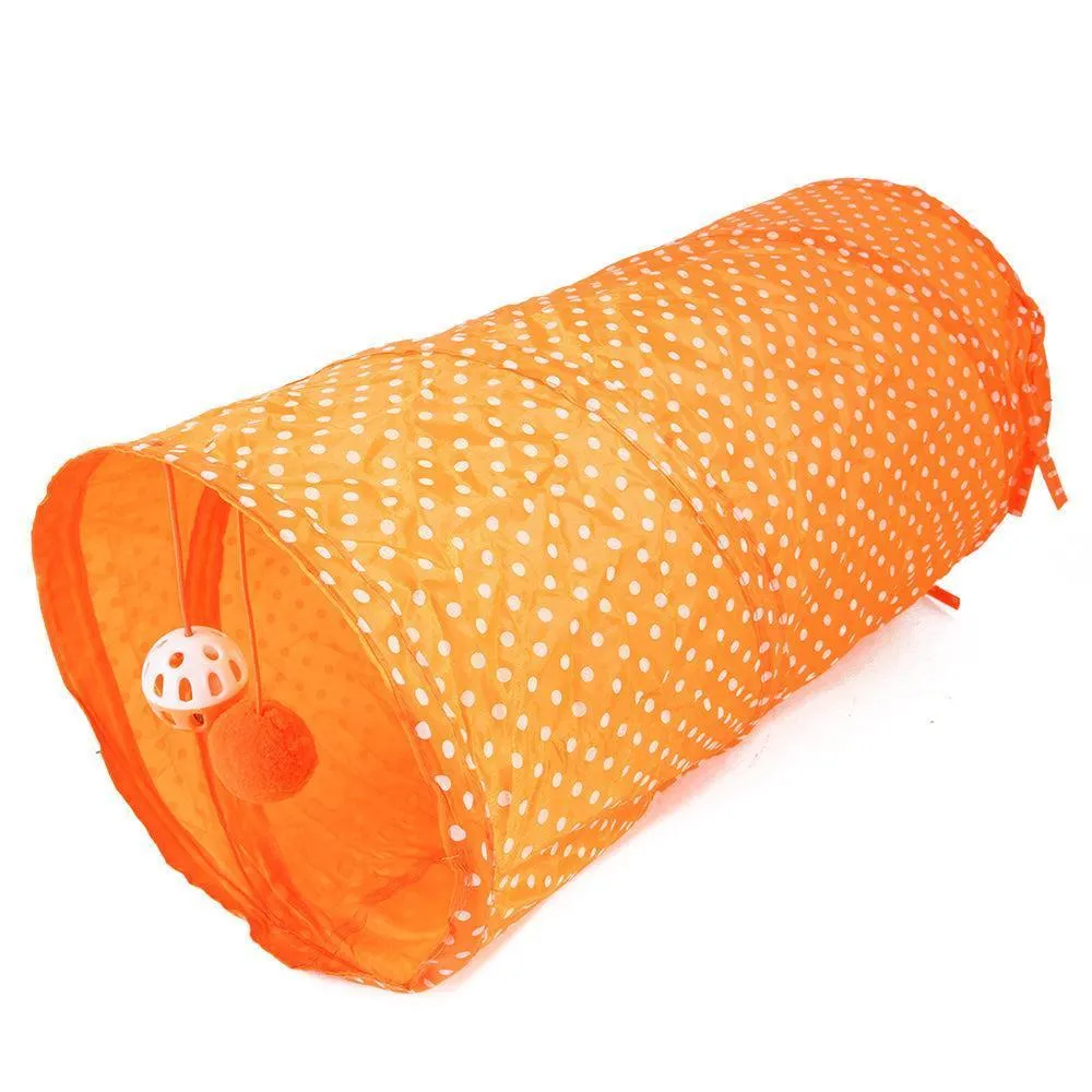 2 Way Collapsible Port Cat Tunnel Tube Toy