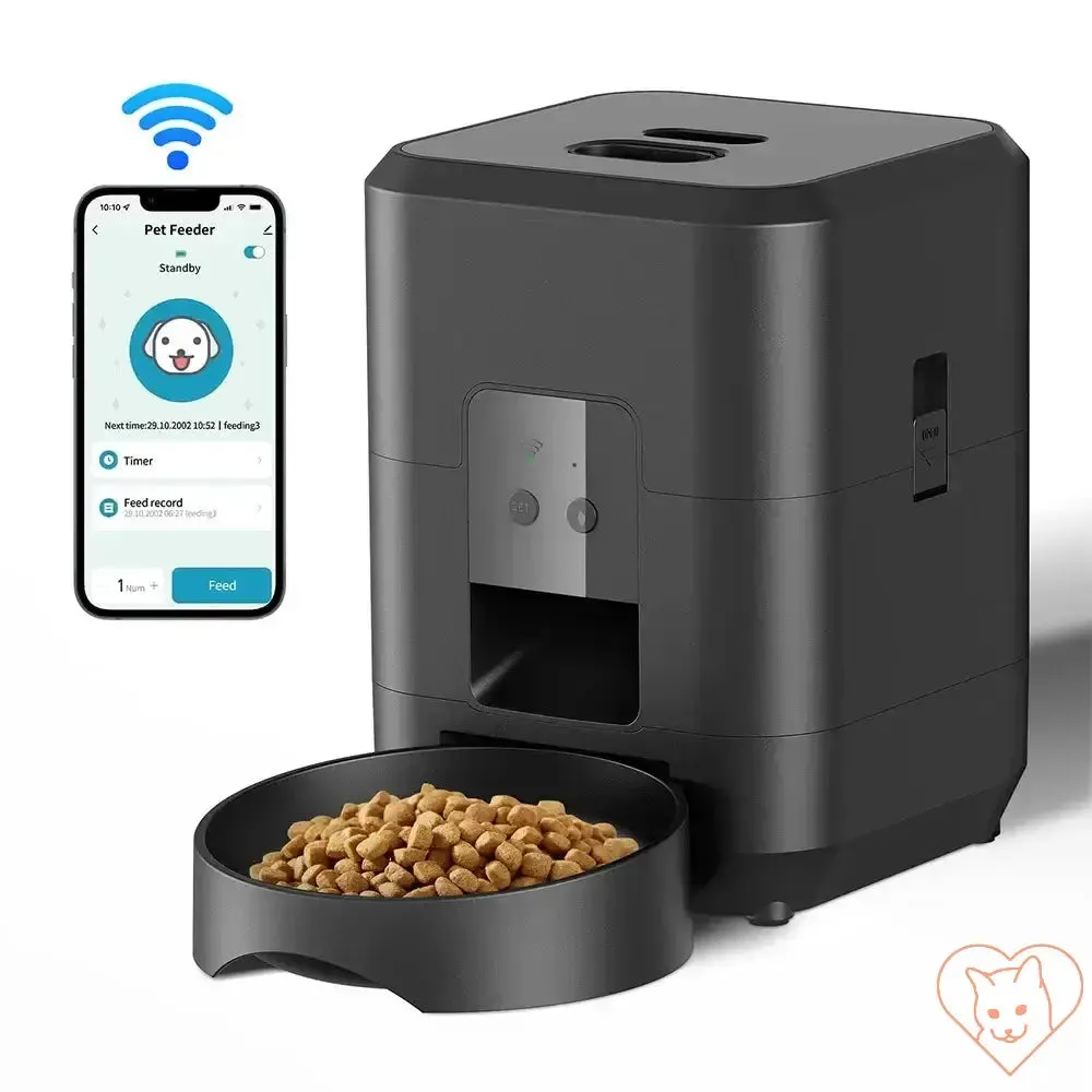 2L Pet Feeder Timing Smart Automatic Dog Pet Feeder For Cats Dog Button WIFI APP Intelligent Dry Food Dispenser Dog Bowl
