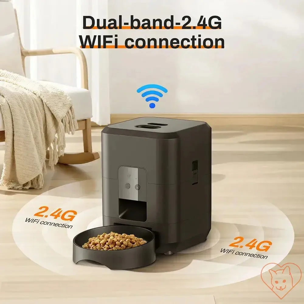 2L Pet Feeder Timing Smart Automatic Dog Pet Feeder For Cats Dog Button WIFI APP Intelligent Dry Food Dispenser Dog Bowl