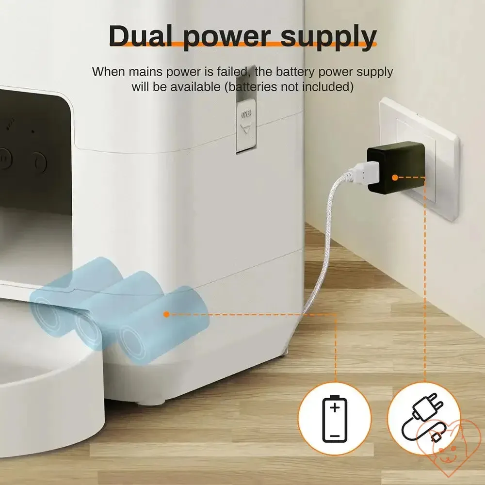 2L Pet Feeder Timing Smart Automatic Dog Pet Feeder For Cats Dog Button WIFI APP Intelligent Dry Food Dispenser Dog Bowl