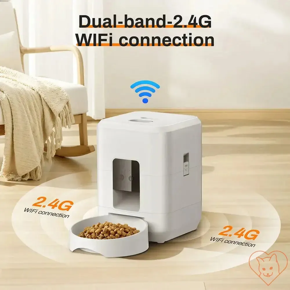 2L Pet Feeder Timing Smart Automatic Dog Pet Feeder For Cats Dog Button WIFI APP Intelligent Dry Food Dispenser Dog Bowl