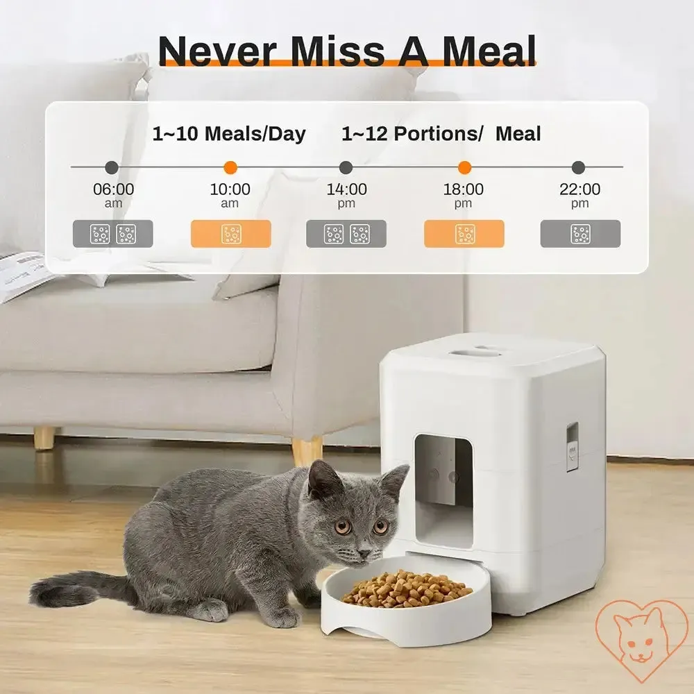 2L Pet Feeder Timing Smart Automatic Dog Pet Feeder For Cats Dog Button WIFI APP Intelligent Dry Food Dispenser Dog Bowl