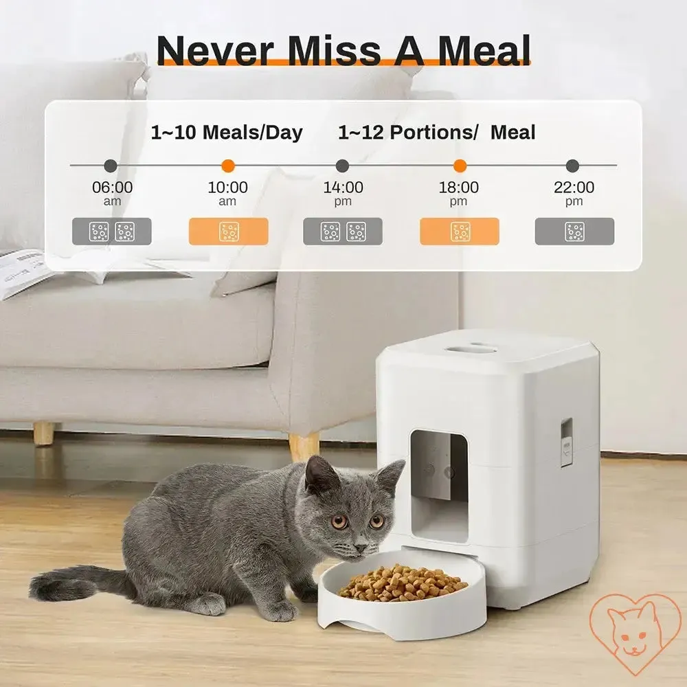 2L Pet Feeder Timing Smart Automatic Dog Pet Feeder For Cats Dog Button WIFI APP Intelligent Dry Food Dispenser Dog Bowl