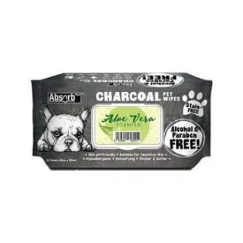 [3 FOR $15] Absorb Plus Charcoal Pet Wipes 80pcs (Aloe Vera)