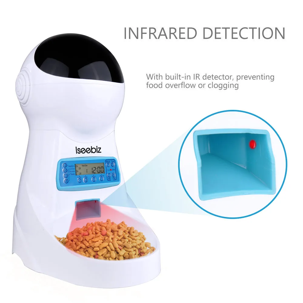 3L Automatic Pet Feeder With Voice Record Pets food Bowl