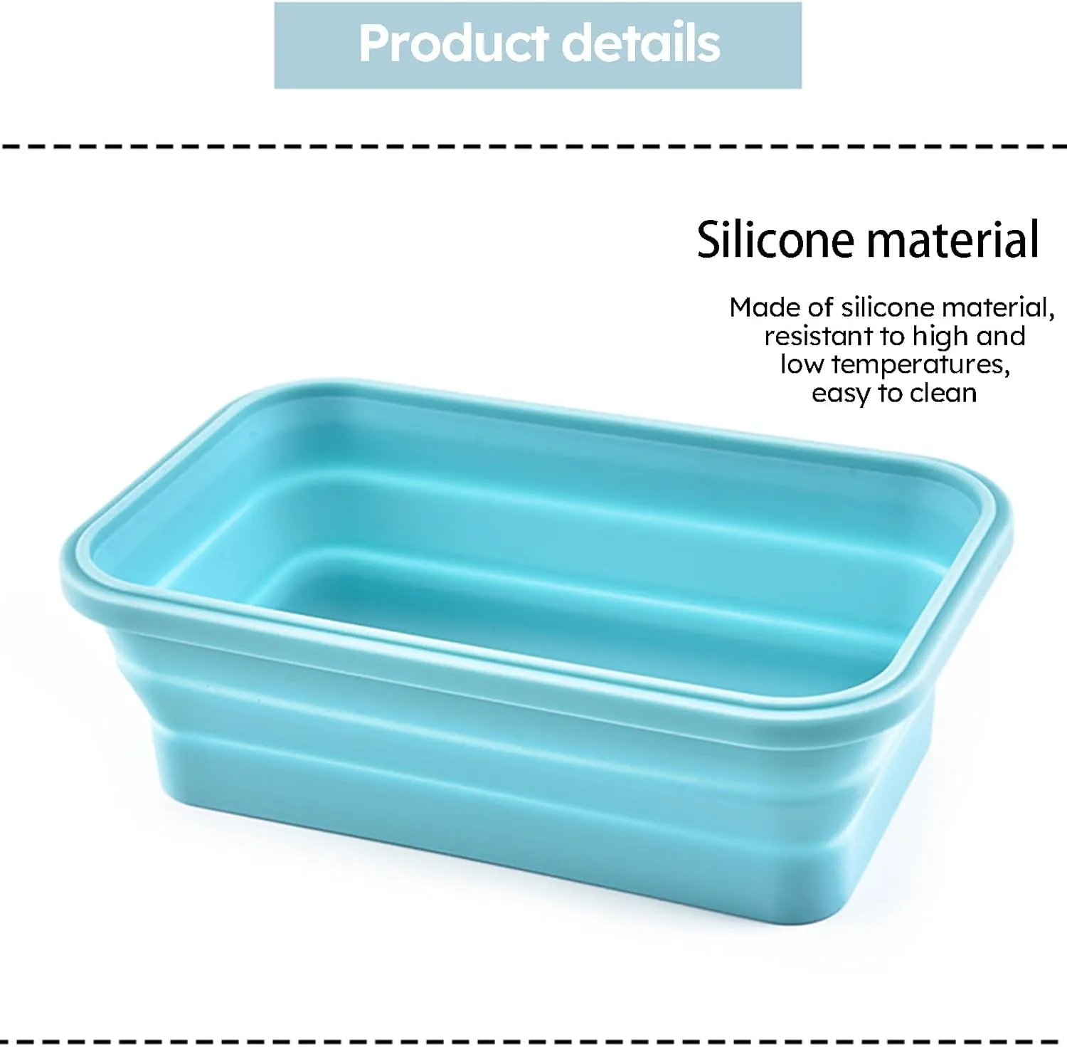 3PCS Collapsible Bowl Sets, Portable Silicone Collapsible Bowls for Camping, Camping Dishes with Lids for for Microwave, Dishwasher, Freezer, Camping Bowls for Travel and Picnic(Blue)
