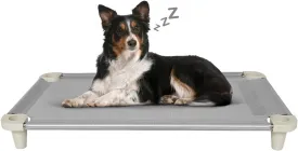 Acrimet Cooling Elevated Pet Dog Bed, Washable and Breathable Mesh Cot, Stainless Steel Frame, Indoor & Outdoor Use, fits Dogs up to 110 lbs (Size: 40 x 24), Gray, 1 Unit