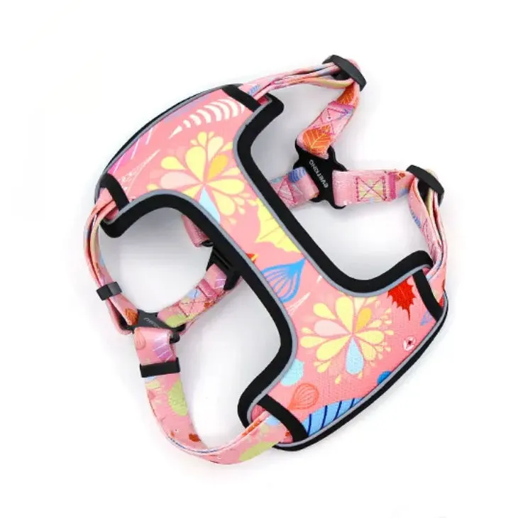 Alice & Co - Harness - Pink Summer Leaf