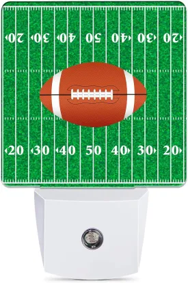 American Football Night Light, Ball Night Lights Plug into Wall Decor for Bedroom,Bathroom, Hallway, Kitchen, Dusk to Dawn Sensor Nightlights for Boys Girls Women Men Room Gifts