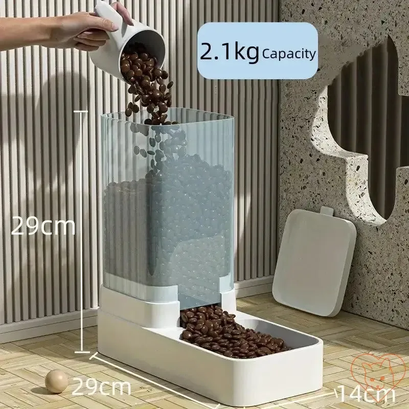 Automatic Cat Feeder & Water Dispenser - Gravity Design