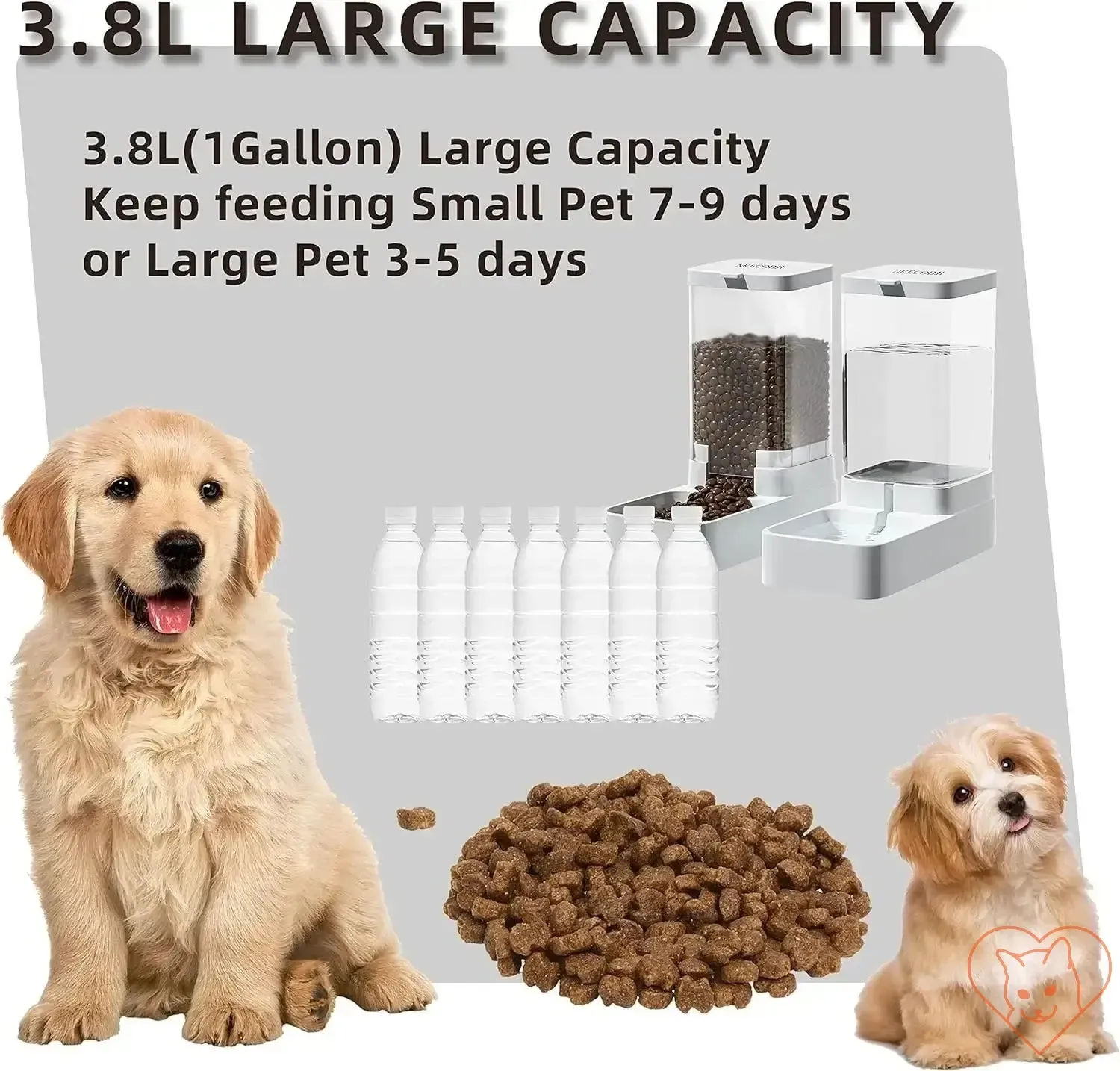 Automatic Cat Feeder & Water Dispenser - Gravity Design