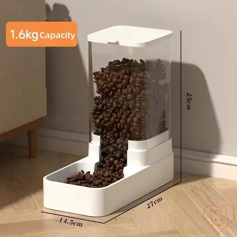 Automatic Cat Feeder & Water Dispenser - Gravity Design