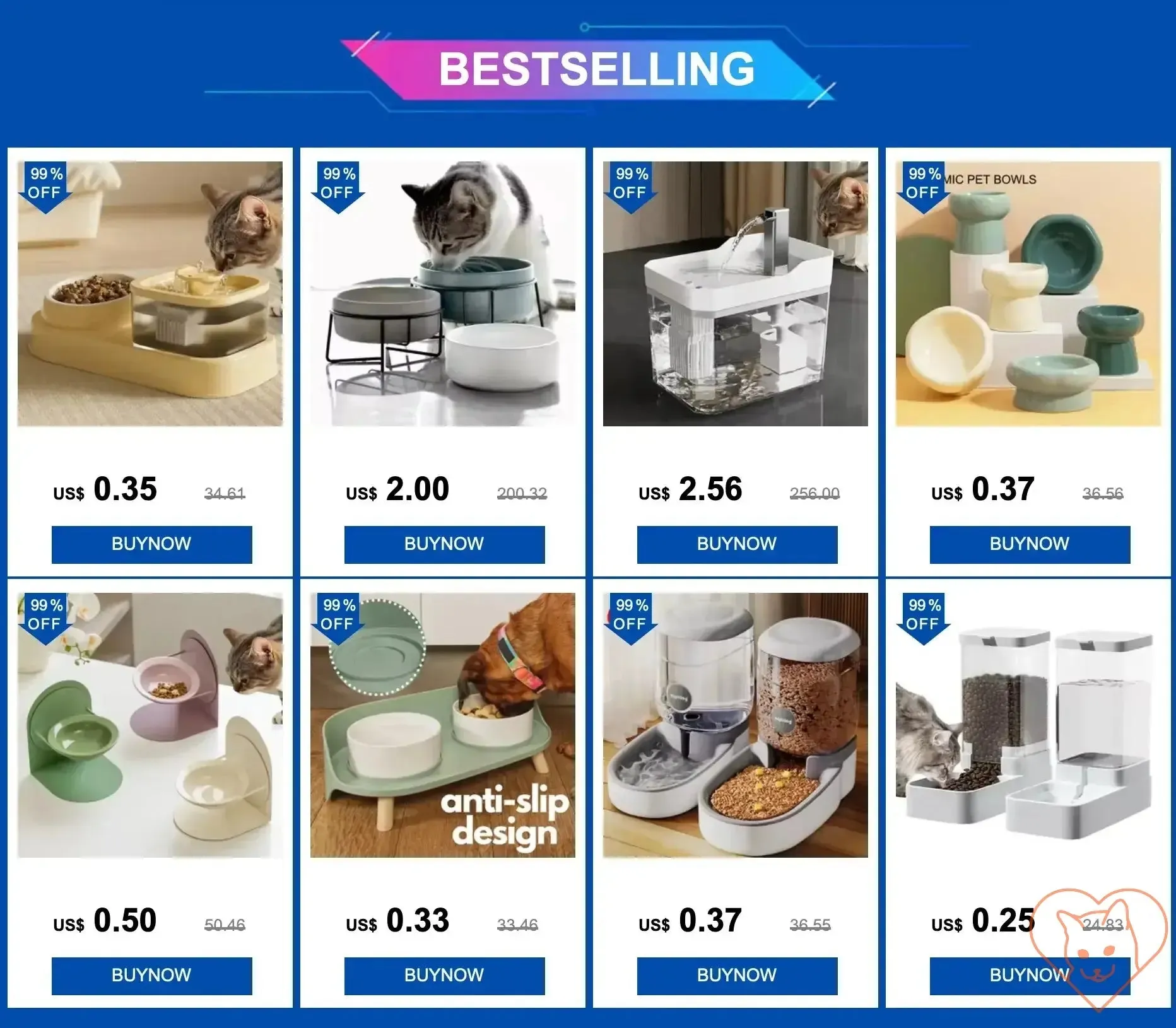 Automatic Cat Feeder & Water Dispenser - Gravity Design