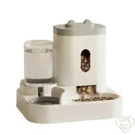 Automatic Feeder & Water Fountain – Raised Stand Dish Bowl for Cats