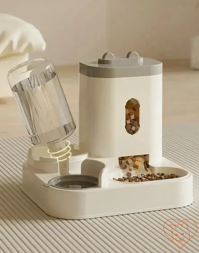 Automatic Feeder & Water Fountain – Raised Stand Dish Bowl for Cats