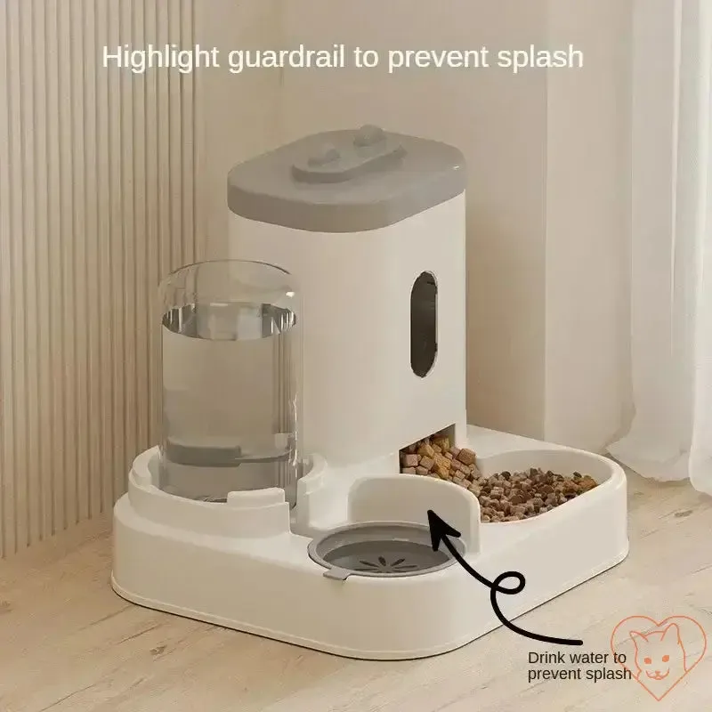Automatic Feeder & Water Fountain – Raised Stand Dish Bowl for Cats