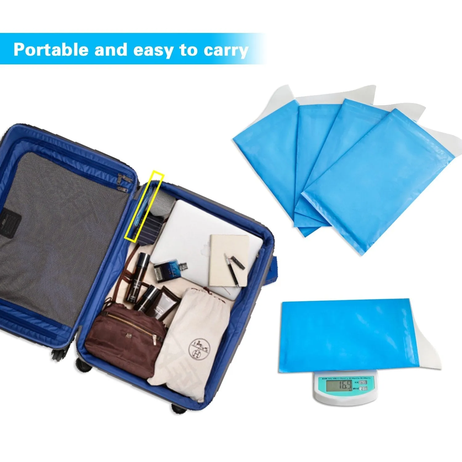AWOKEN Disposable Urine Bags, Portable Pee Bags for Camping Travel Urinal Toilet Traffic Jam Emergency Urine, Car Sick Bags for Adults, 10pcs