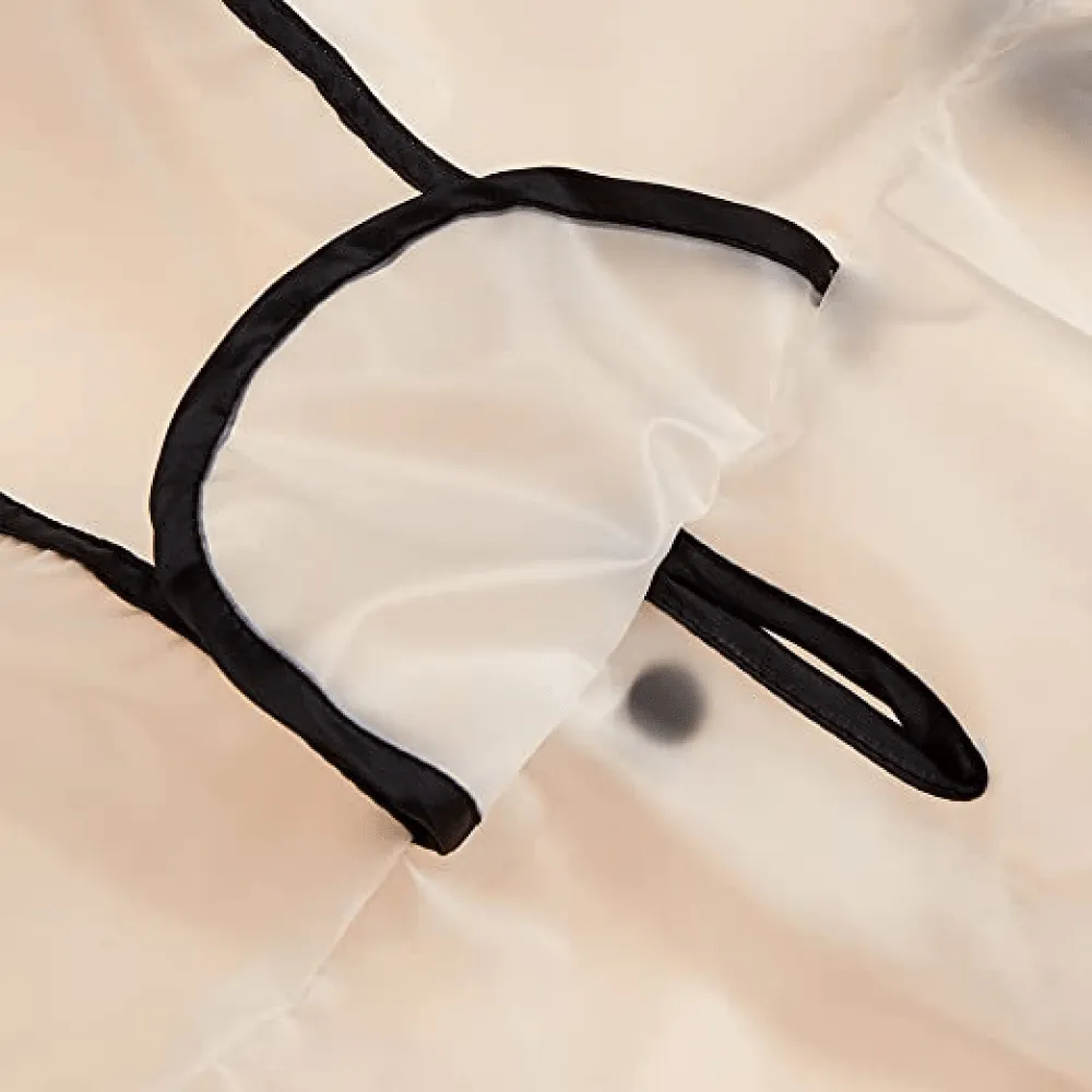 Barkbutler x Fofos Four Leg Black Raincoat for Dogs (Button Up Style)