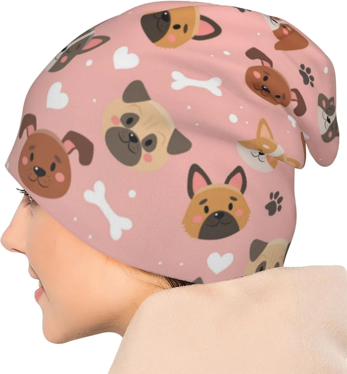 Beanie Chemo Hat Cancer Headwear Knitted Hats Baggy Slouchy Scarf Cap for Adults Women Men