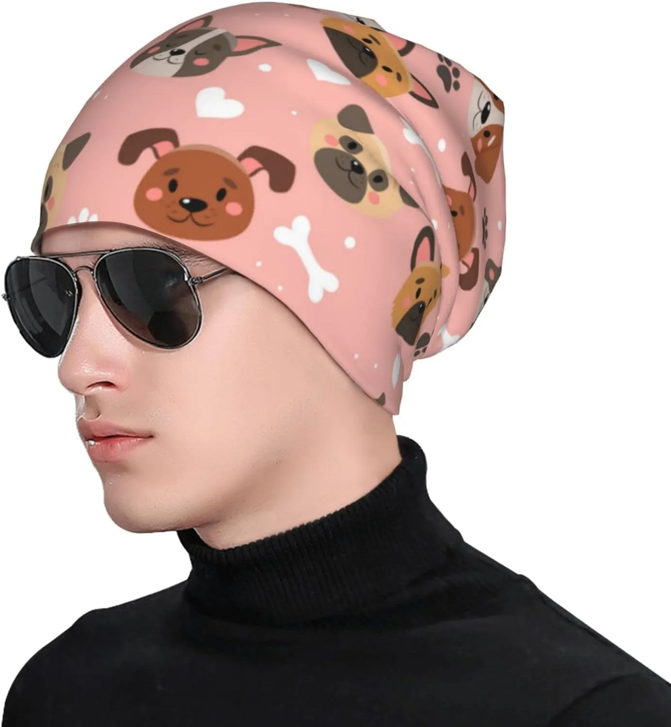 Beanie Chemo Hat Cancer Headwear Knitted Hats Baggy Slouchy Scarf Cap for Adults Women Men