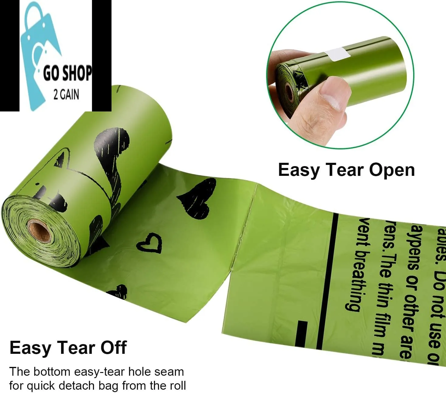Biodegradable Dog Poop Bags: 720 Bags Extra Thick Strong Leak Proof Dog Waste Bags for Dogs with 1 Dispenser (4 Mixed Colors Green Blue Yellow Pink) -Scented