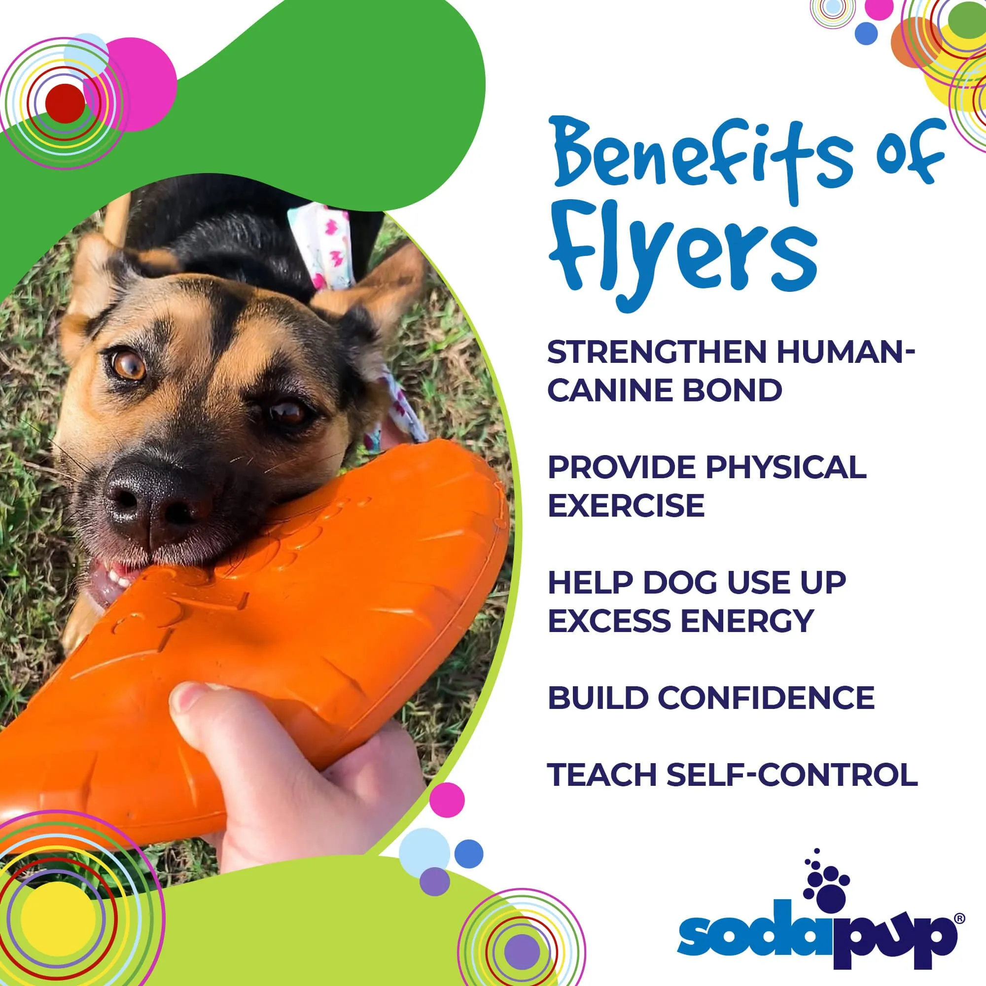 Bottle Top Flyer Durable Rubber Retrieving Frisbee - Orange From SodaPup