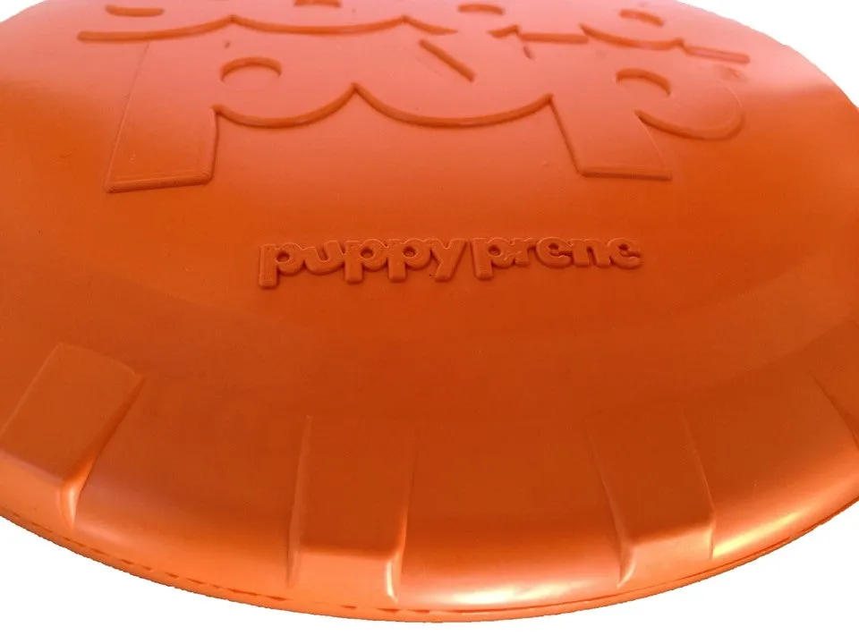 Bottle Top Flyer Durable Rubber Retrieving Frisbee - Orange From SodaPup