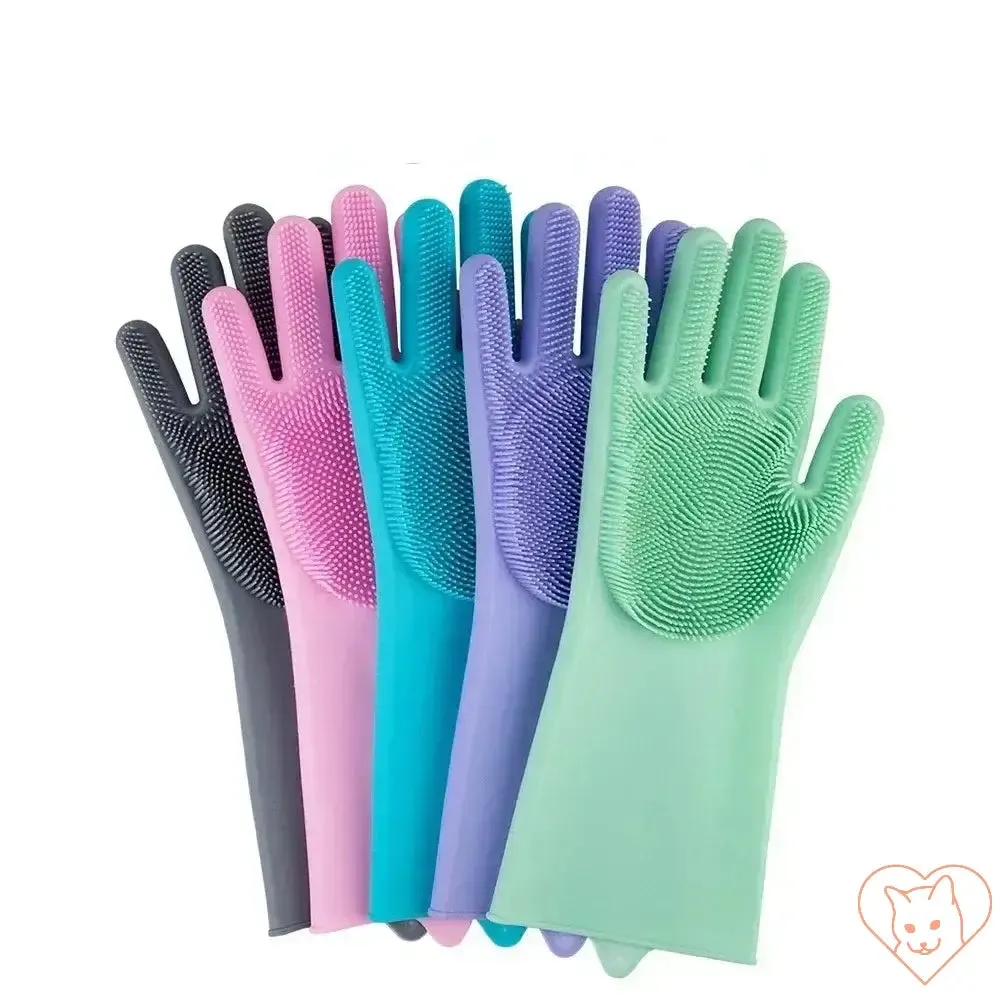 Cat Grooming Gloves – Gentle Cleaning & De-shedding