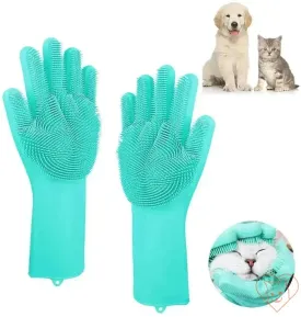 Cat Grooming Gloves – Gentle Cleaning & De-shedding