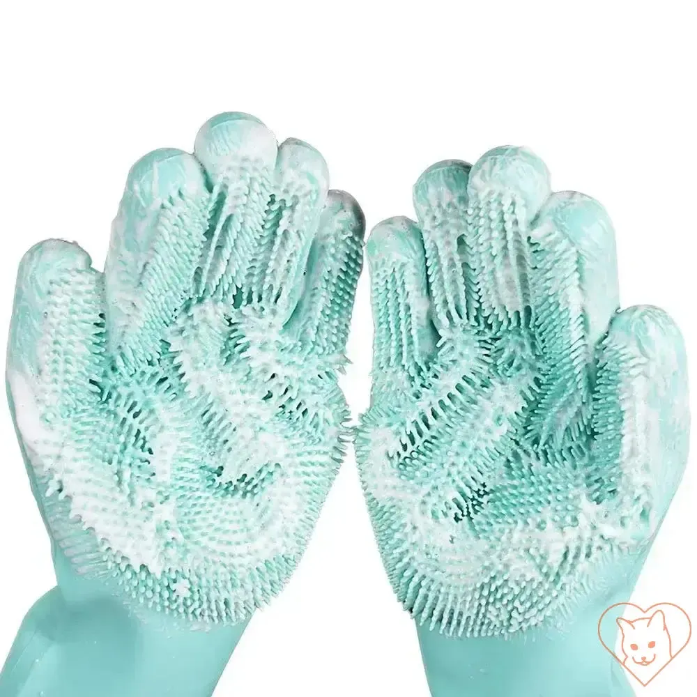 Cat Grooming Gloves – Gentle Cleaning & De-shedding