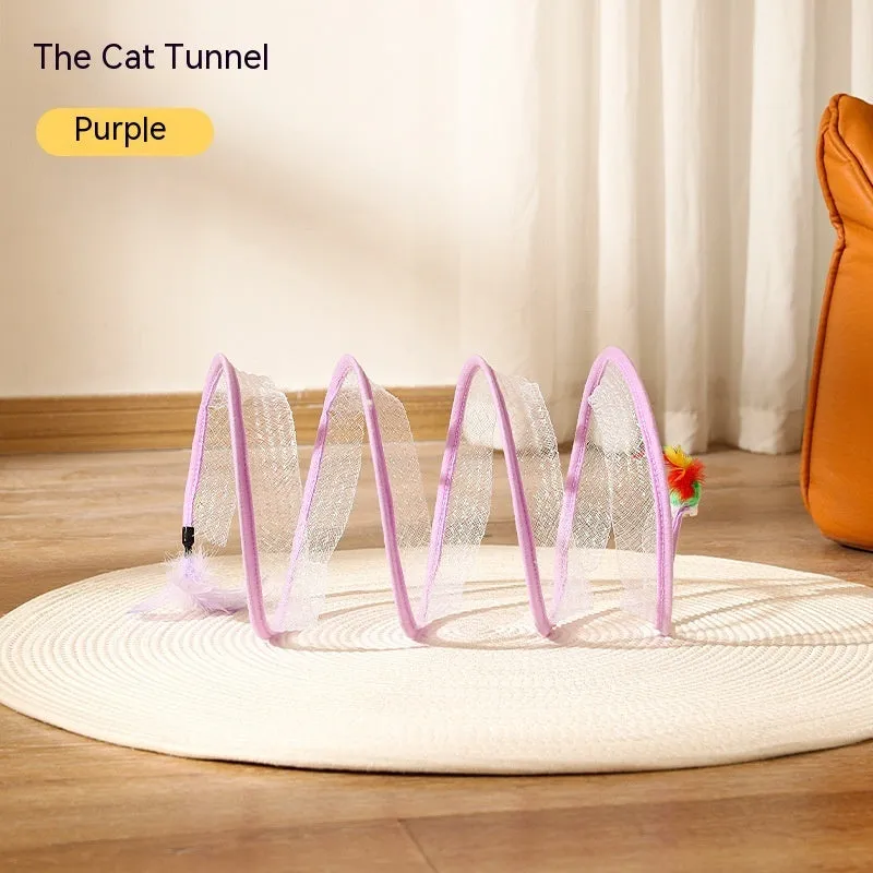 Cat Tunnel Feather Mouse Transformational Durability