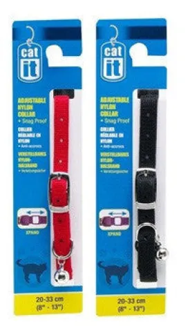 Catit Adjustable Nylon Expand Cat Collar; Available in 2 colours