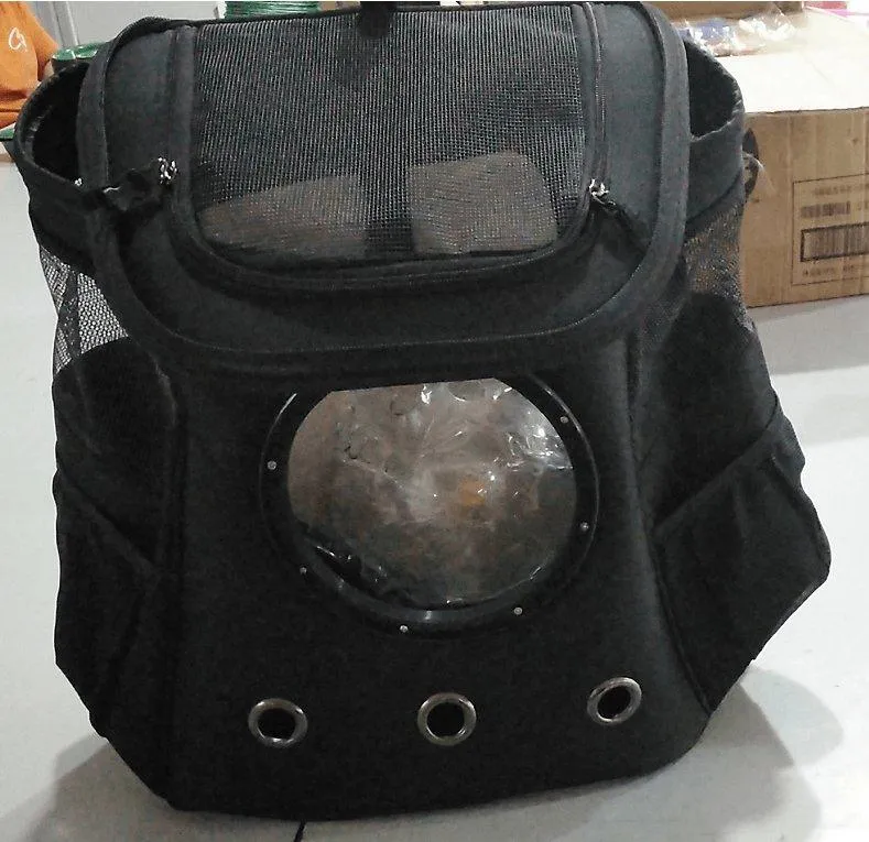 Cosmic Companion: Stylish And Practical Space Capsule Backpack For Pets by Dog Hugs Cat