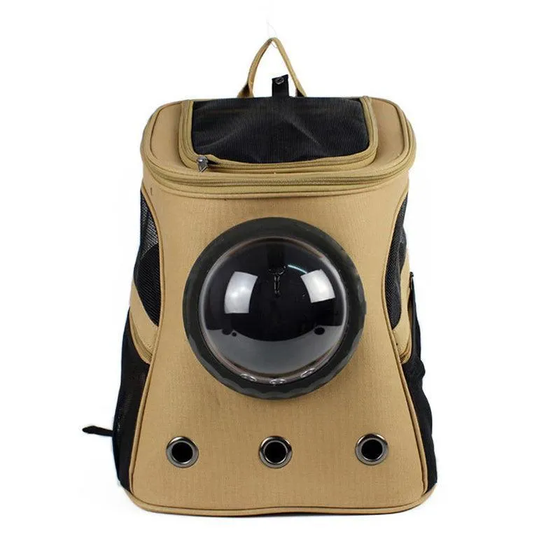 Cosmic Companion: Stylish And Practical Space Capsule Backpack For Pets by Dog Hugs Cat