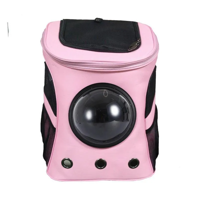 Cosmic Companion: Stylish And Practical Space Capsule Backpack For Pets by Dog Hugs Cat