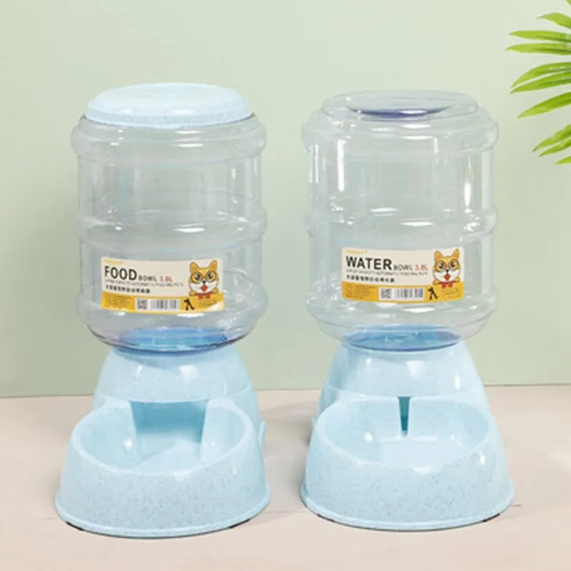 Dog Bowl Food Container Automatic Feeder & Water Dispenser