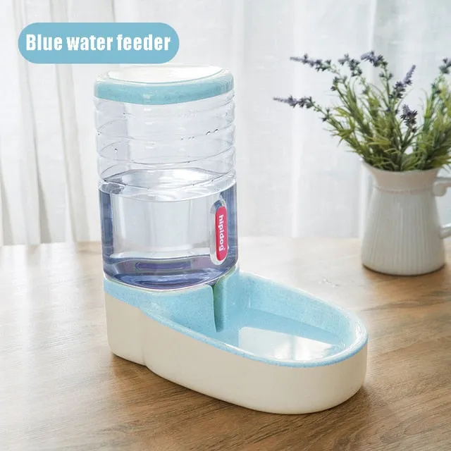 Dog Bowl Food Container Automatic Feeder & Water Dispenser