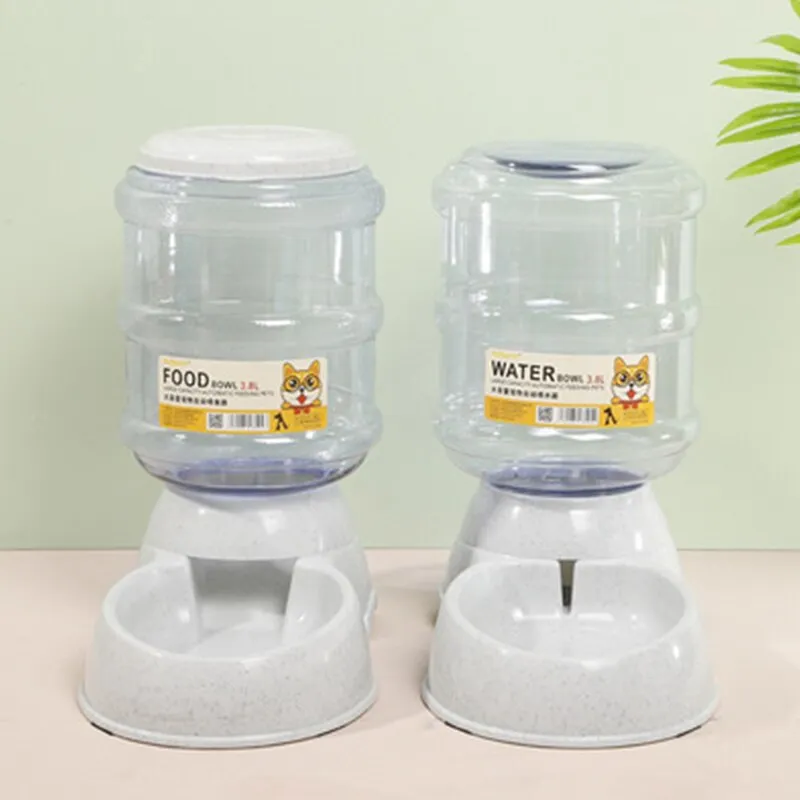 Dog Bowl Food Container Automatic Feeder & Water Dispenser