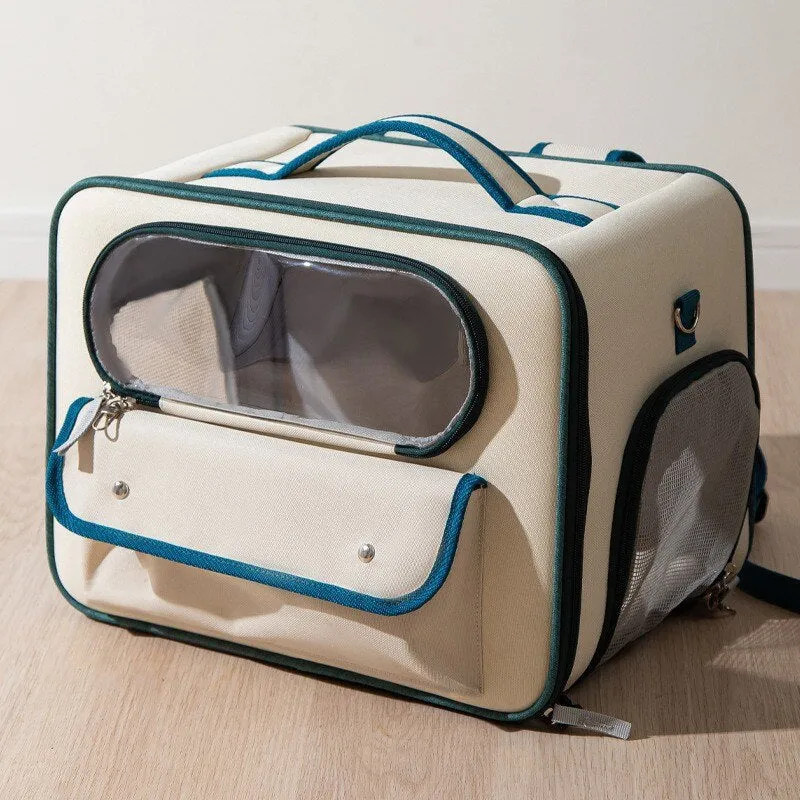 Dog Outgoing Crossbody Bag Portable And Folding Large Capacity Backpack Dog  Outdoor Travel Bag