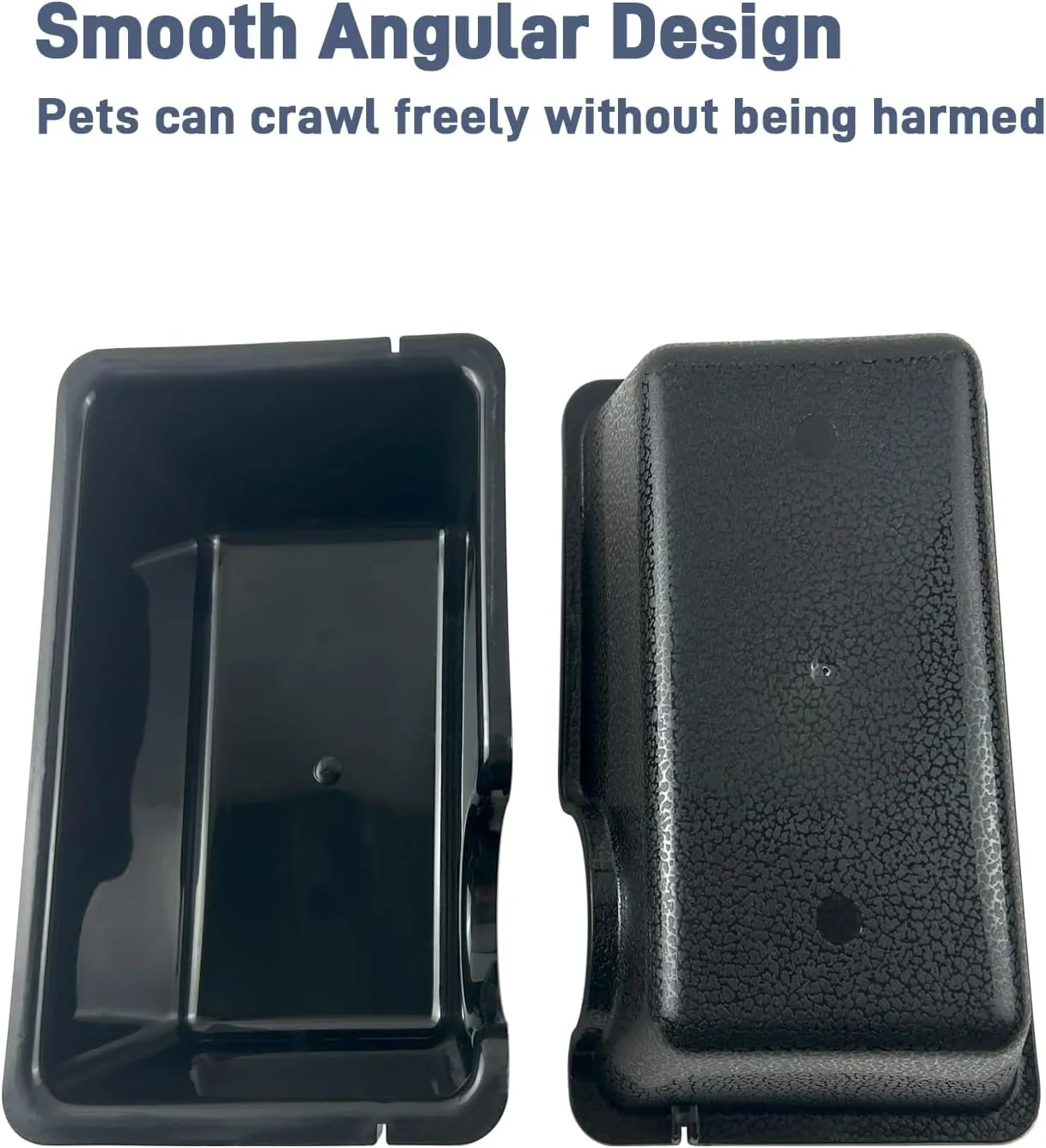 Durable Small Reptile Hide Box, Ball Python Hide, Leopard Gecko Hide, Bearded Dragon Hide, Easy to Clean Reptile Hides Cave for Tank, Snake Hide Enclosure (7.48" x 4.72" x 2.56")