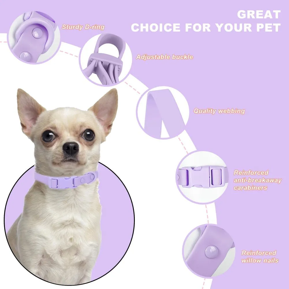 FEimaX Waterproof Silicone Dog Collar with Adjustable and StinkproofDog Collars Easy to Clean for Large Medium Small DogsPet Collars Soft Comfortable Without Neck Strain