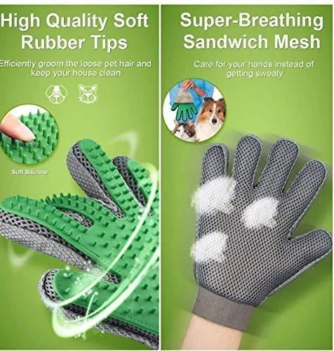 FurryFriends Full Spectrum Hemp Oil for Dogs Cats and Horses 500 mg W/Grooming Glove All Natural Pain Relief Extract Stress Anxiety Arthritis Calming Joint Health Separation Treatment Organic Bundle