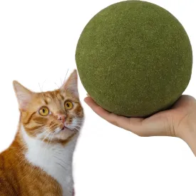 Giant Cat Catnip Ball for Cats, 3.9 Inches Huge Catnip Toy | Indoor Cat Licking Chewing Toy Ball Game
