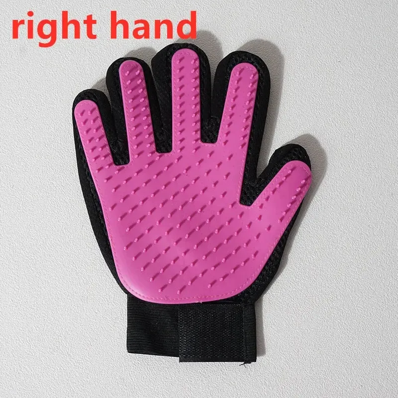 Happy Paws Grooming Glove – Gentle Deshedding Gloves for Dogs & Pets